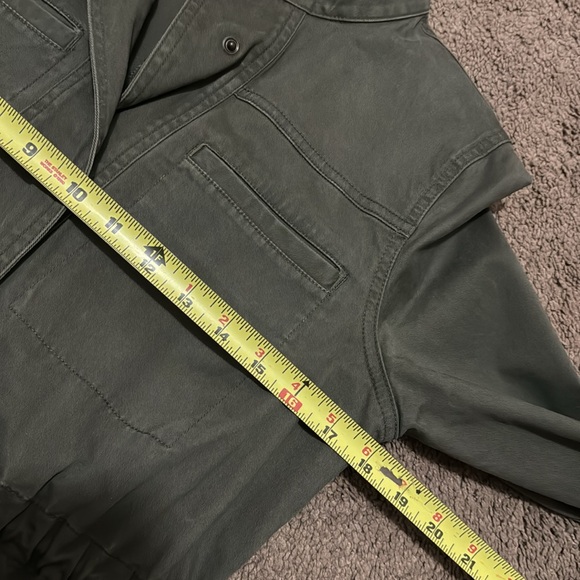 Universal Thread Cotton Jacket-XS-Snap Front-Adj Waist-Olive Green-Pockets-EUC - Picture 12 of 16